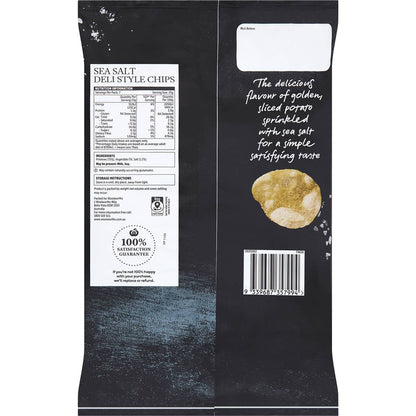 Woolworths Sea Salt Deli Style Potato Chips 175g