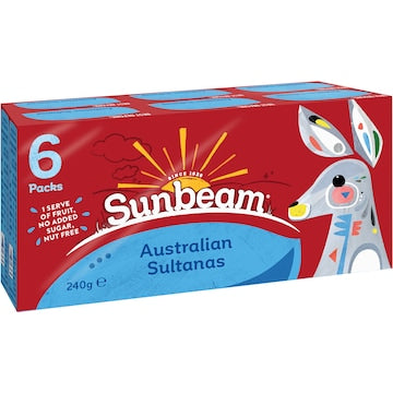 Sunbeam Australian Sultanas 6 pack