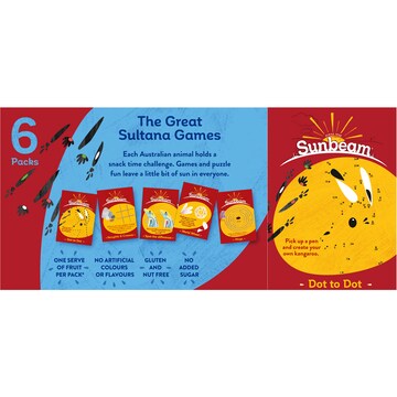Sunbeam Australian Sultanas 6 pack