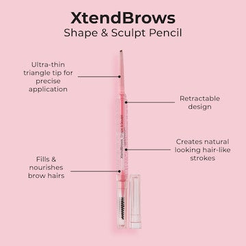 MCoBeauty Xtend Brows Shape & Sculpt Pencil Light Medium 0.1g