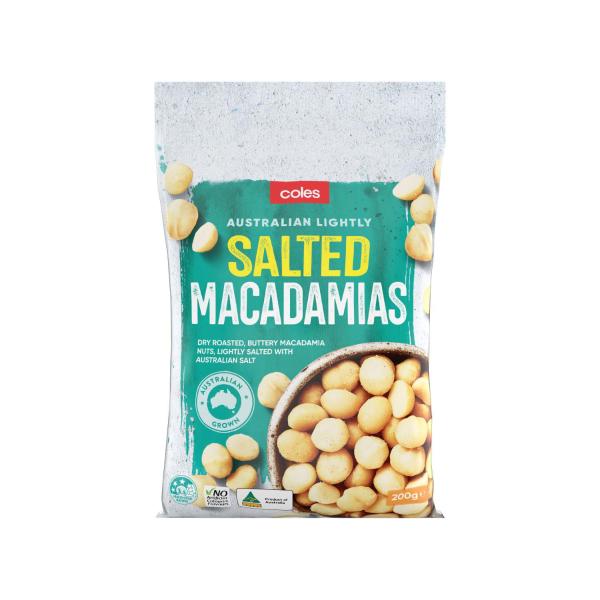 COLES AUSTRALIAN MACADAMIAS 200G