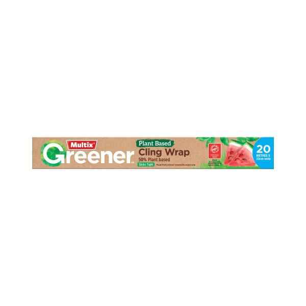 MULTIX GREENER PLANT BASED CLING WRAP 20M