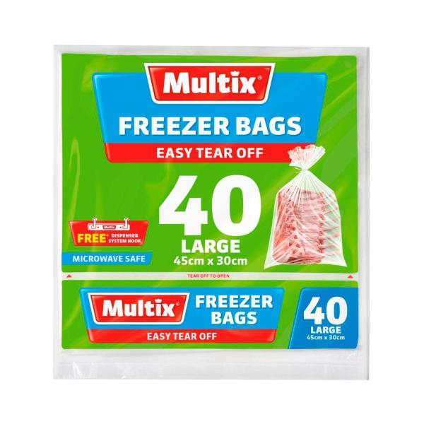 MULTIX TEAR OFF BAGS FREEZER:LARGE:.:40 PACK