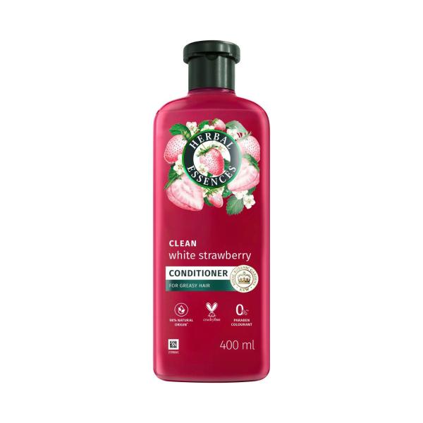 HERBAL ESSENCES CONDITIONER CLEAN WHITE STRAWBERRY & MINT HAIRCARE 400 ML