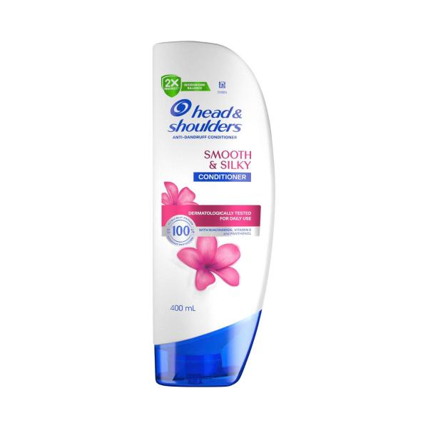 HEAD AND SHOULDERS ANTI-DANDRUFF CONDITIONER SMOOTH & SILKY 400ML