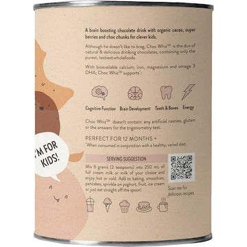 Nutra Naturals Choc Whiz Brain Boosting Drinking Chocolate 125g