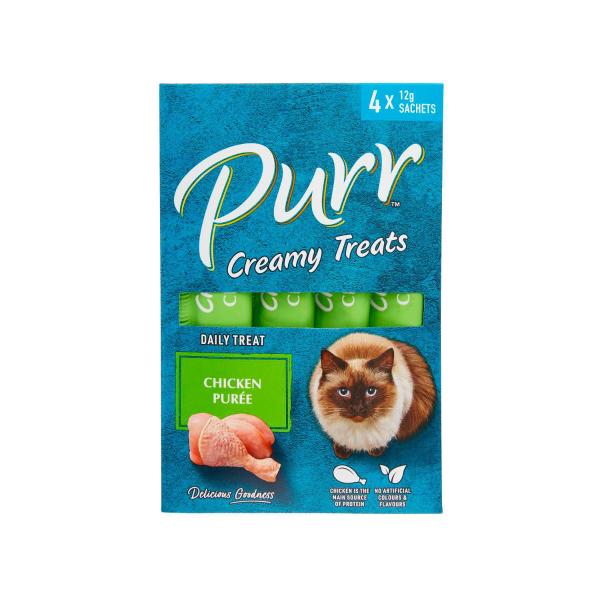 PURR CAT TREAT CHICKEN CREAMY TREAT 4X12G