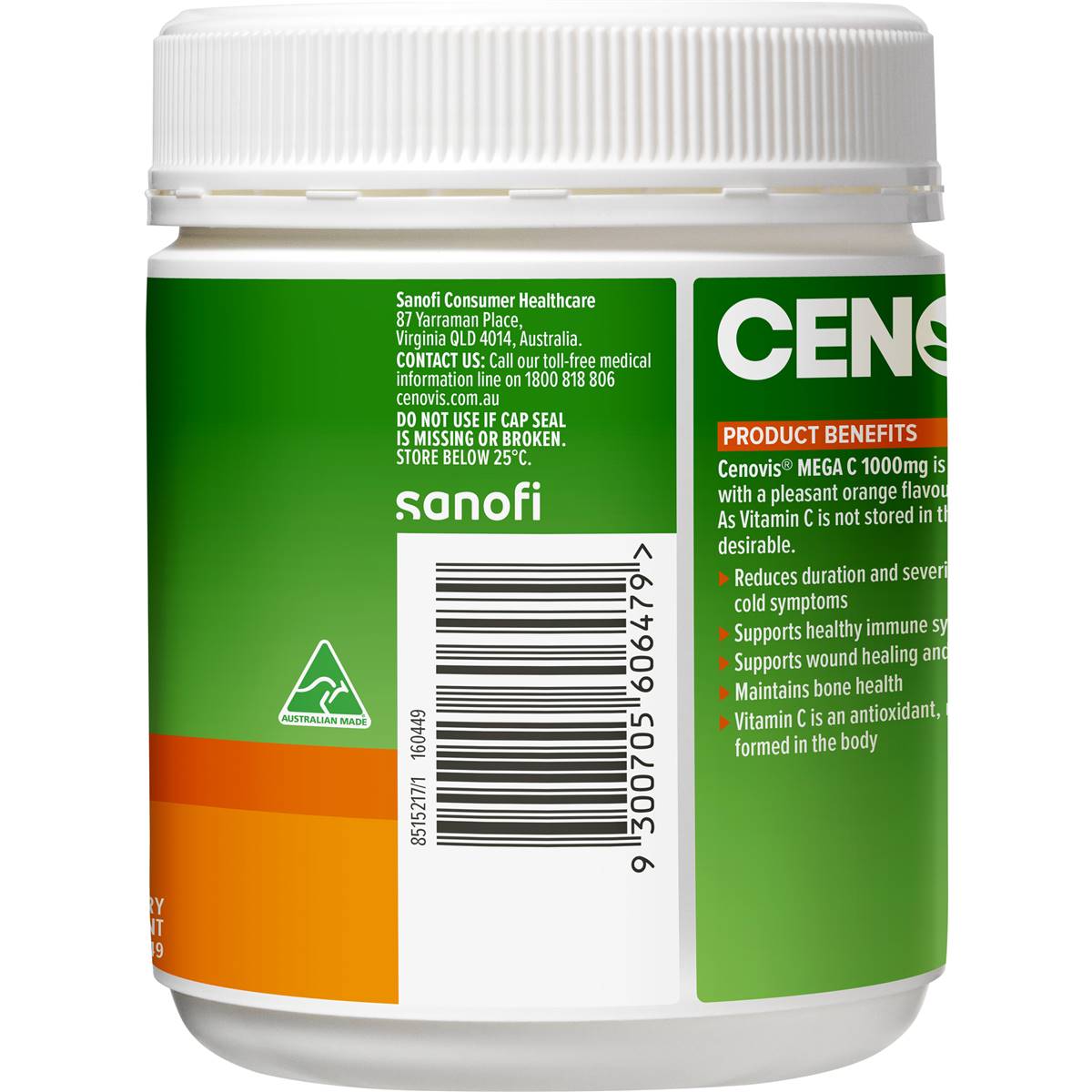 Cenovis Mega c 1000mg Chewable Tablets 150 Pack