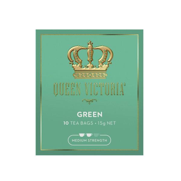 QUEEN VICTORIA GREEN TEA BAGS 10 PACK