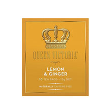 QUEEN VICTORIA LEMON & GINGER TEA BAGS 10 PACK