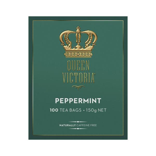 QUEEN VICTORIA PEPPERMINT TEA BAGS 100 PACK