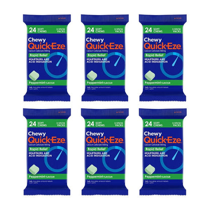 Quick Eze Chewy Peppermint 6 x 24 Pack