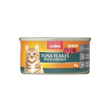 COLES CAT FOOD TUNA WITH CHICKEN SENIOR 85GRAM
