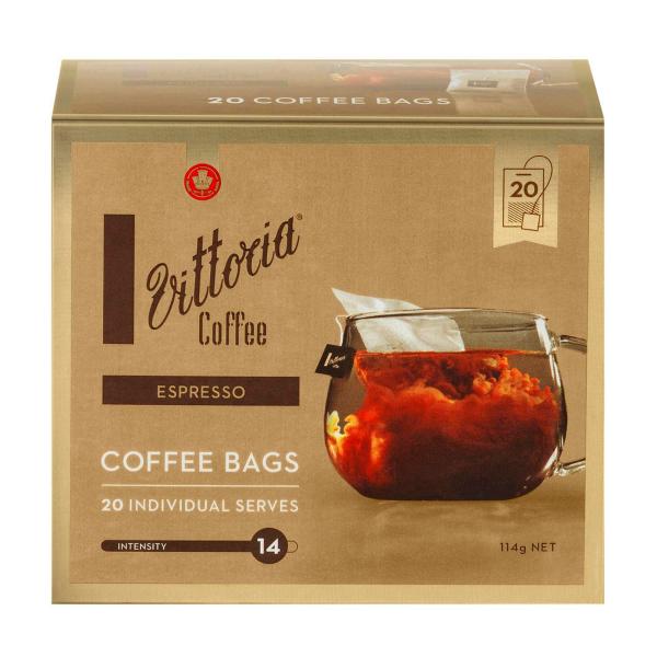 VITTORIA ESPRESSO BLEND COFFEE BAG 20 PACK