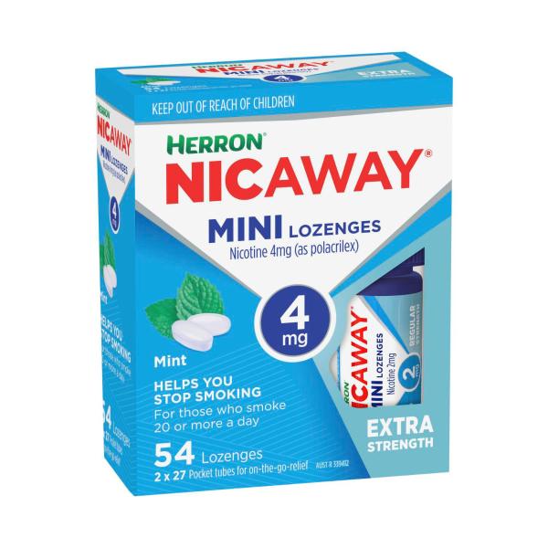 HERRON NICAWAY MINI LOZENGES 4MG 54PK