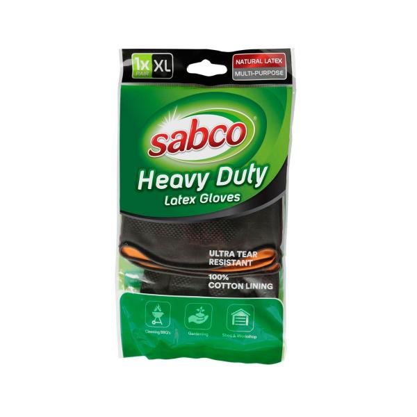 SABCO LATEX HEAVY DUTY GLOVES EXTRA LARGE