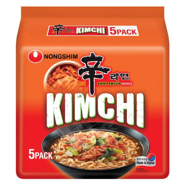 NONGSHIM KIMCHI RAMYUN NOODLE SOUP 5PK 600G