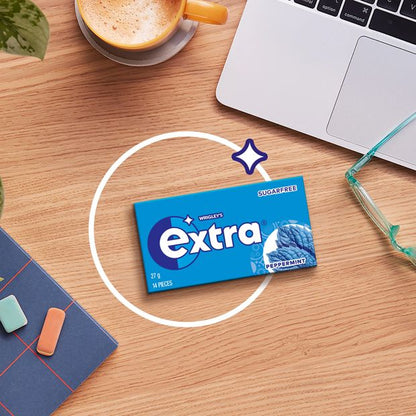Wrigley's Extra Peppermint Chewing Gum - 14 Piece