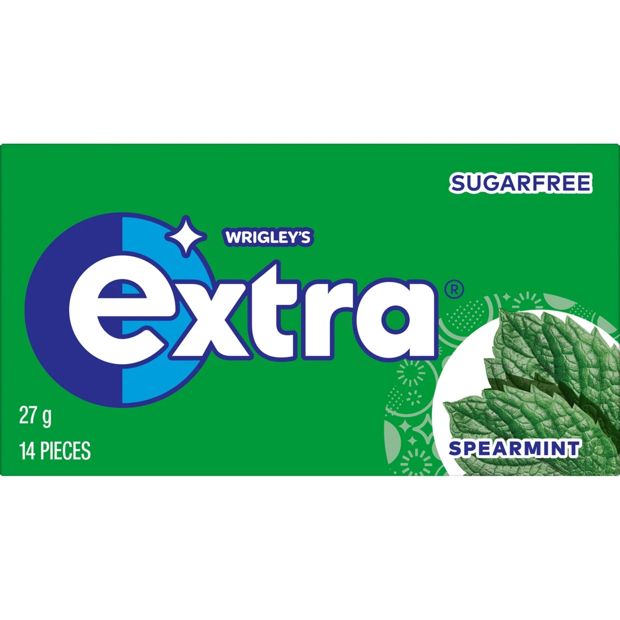 Wrigley's Extra Spearmint Chewing Gum - 14 Pieces