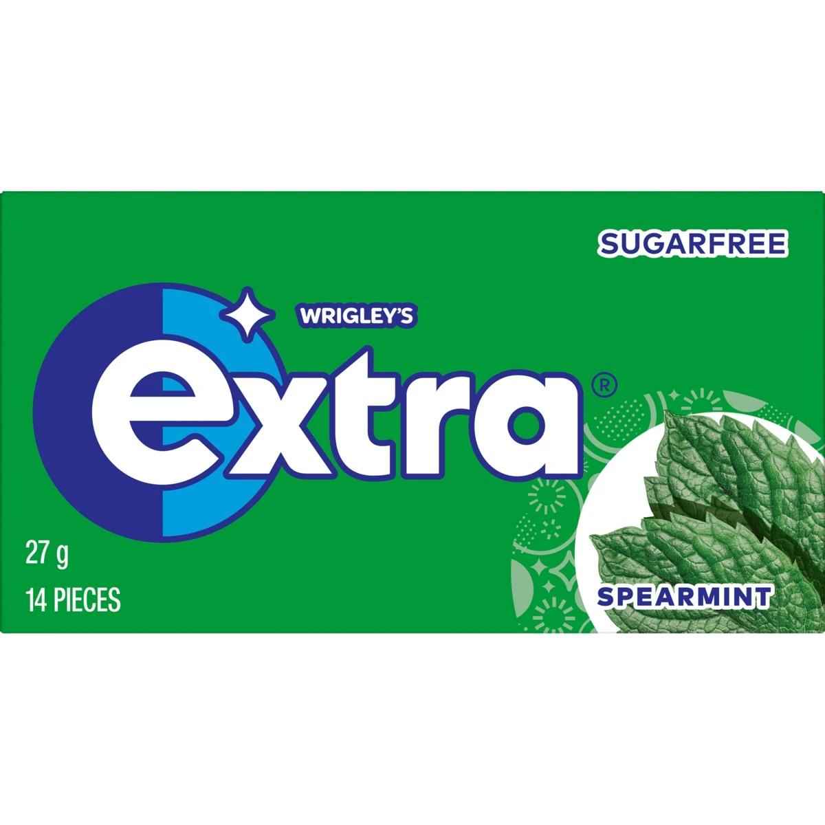 14 Piece Wrigley's Extra Spearmint Chewing Gum 27g
