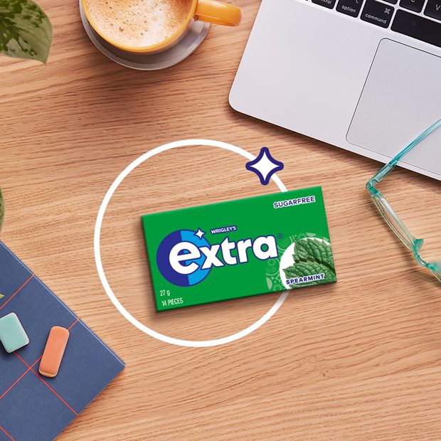 Wrigley's Extra Spearmint Chewing Gum - 14 Pieces