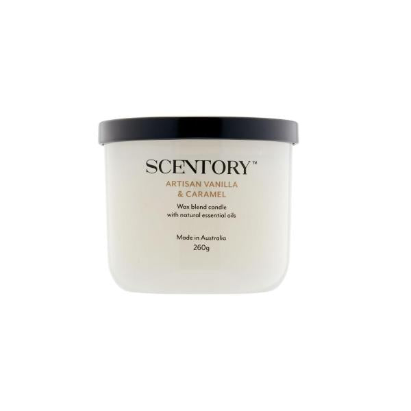 SCENTORY SOY BLEND DOUBLE WICKED CANDLE VANILLA BEAN AND CARAMEL 1 PACK