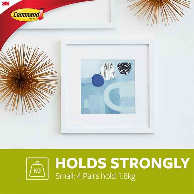 4 Pack 3M Command Picture Hanging Strips Small - White