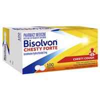 Bisolvon Chesty Forte Cough Tablets 100 Pack