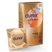 Durex Invisible Wide Fit Condoms 10 Pack