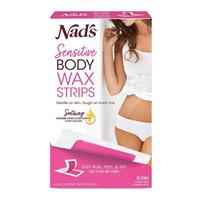 Nad's Body Wax Strips For Sensitive Skin 28 Pack