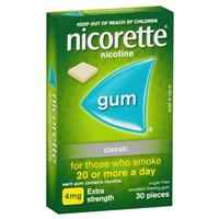 Nicorette Quit Smoking Extra Strength Nicotine Gum Classic 30 Pack