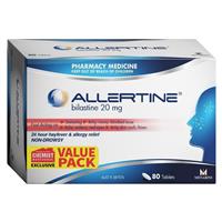 Allertine 20mg 80 Tablets Exclusive Size - GimmeNow