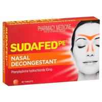Sudafed PE Nasal Decongestant Tablets 48 Pack