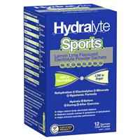 Hydralyte Sports Lemon/Lime 12 Sachet