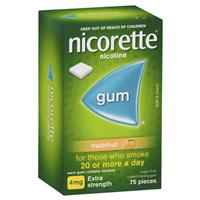 Nicorette Gum 4mg Fresh Fruit 75 Pieces