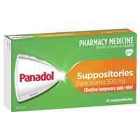 Panadol 500mg 10 Suppositories
