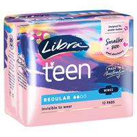 Libra Girl Pads Regular Wing 12 Pack - GimmeNow