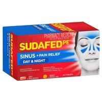 Sudafed PE Sinus + Pain Relief Day & Night Tablets 48 Pack