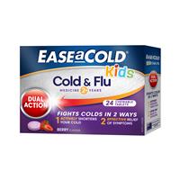 Ease a Cold & Flu Kids Berry 24 Chewable Tablets - GimmeNow