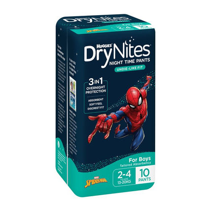DryNites Night Pants Boy 2-4 Years (13-20kg) 10 Pack
