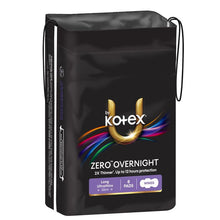 U by Kotex Zero Pads Overnight 8 Pack