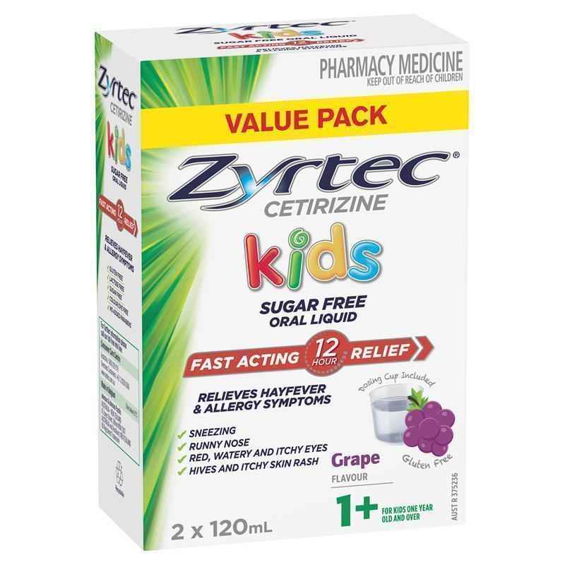 Zyrtec Kids Liquid Grape 240ml