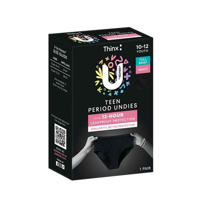 U by Kotex Reusable Period Undies Teen Size 10-12