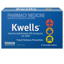 Kwells Travel Sickness 12 Chewable Tablets