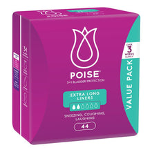 Poise Incontinence Liners Extra Long 44 Pack