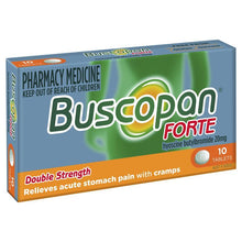 Buscopan Forte Stomach Cramps Pain Relief 20mg Tablets 10 Pack