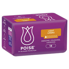 Poise Incontinence Liners Light 18 Pack