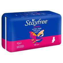 Stayfree Ultra Thin Super Sanitary Pads With Wings 20 Pack