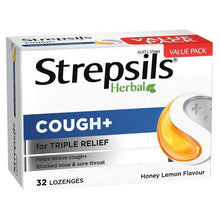 Strepsils Herbal Cough Lozenges Honey Lemon 32 Pack - GimmeNow