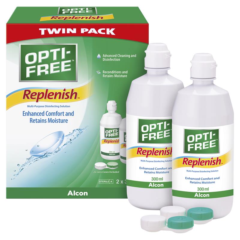 Opti Free Replenish Twin Pack 2 x 300mL